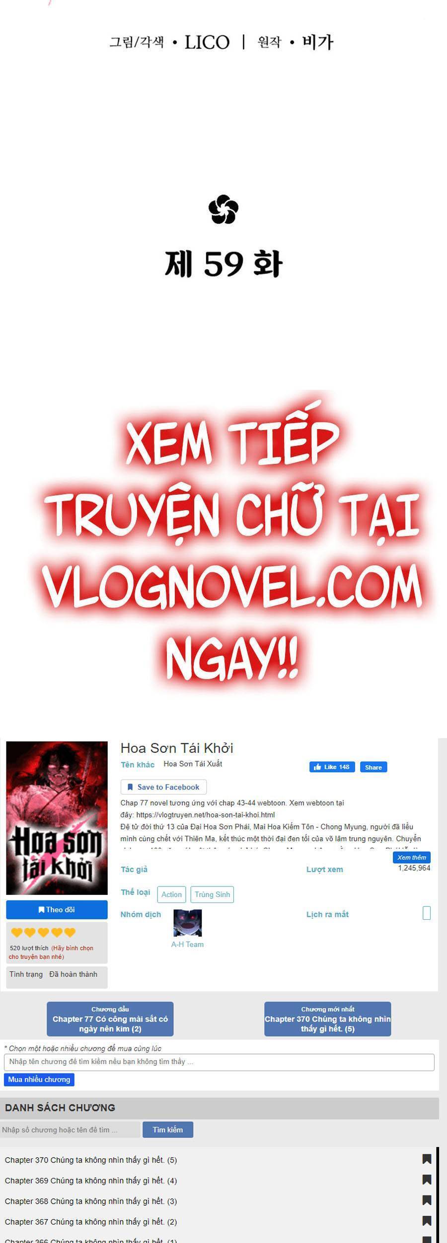 Hoa Sơn Tái Xuất | Hoa Sơn Tái Khởi Chapter 59 - Trang 2