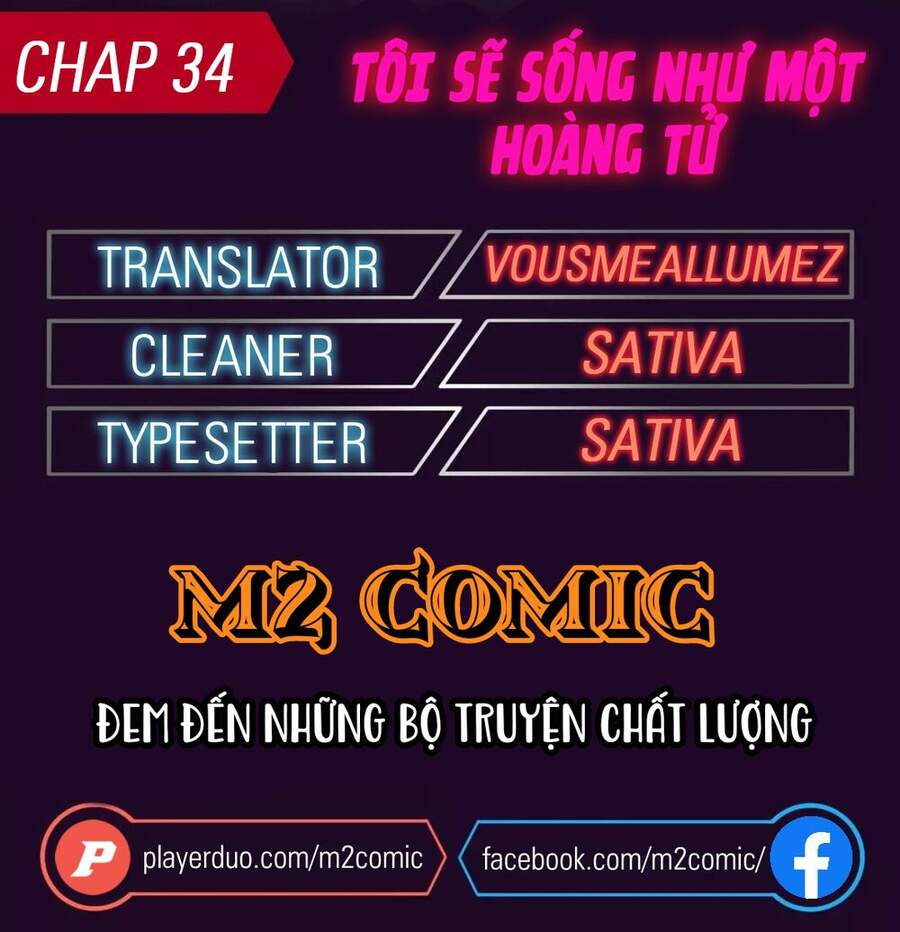 Tôi Sẽ Sống Như Một Hoàng Tử Chapter 34 - 1