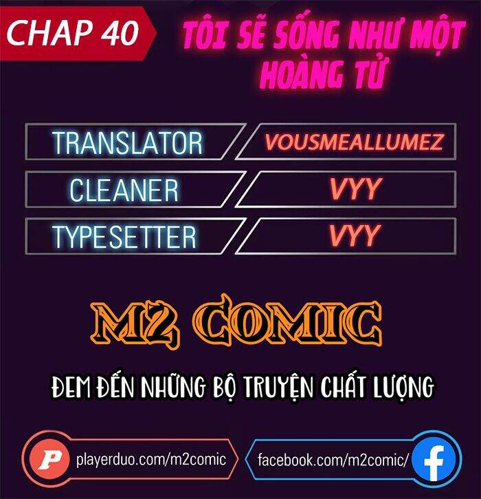 Tôi Sẽ Sống Như Một Hoàng Tử Chapter 40 - 1