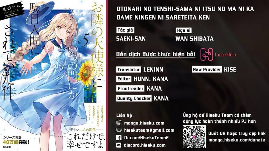 Otonari No Tenshi-Sama Ni Itsunomanika Dame Ningen Ni Sareteita Ken Chapter 3.2 - 1