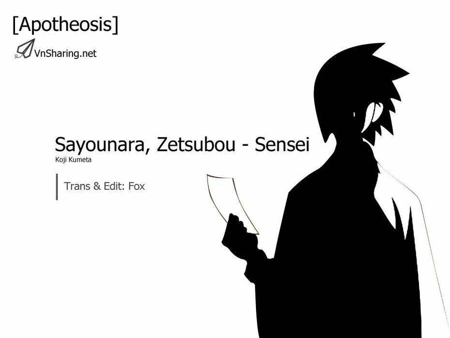 Sayonara Zetsubou Sensei Chapter 1 - Trang 2