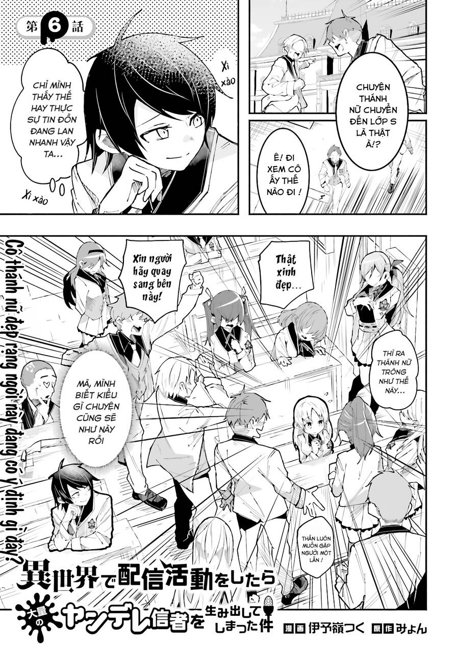 Isekai De Haishin Katsudou Wo Shitara Tairyou No Yandere Shinja Wo Umidashite Shimatta Ken Chapter 6 - 1