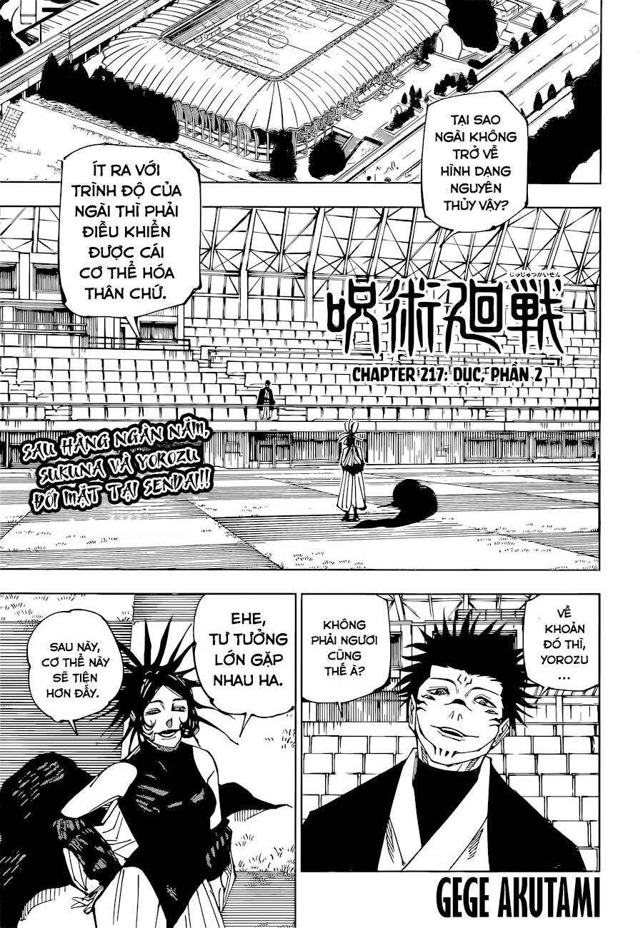 Jujutsu Kaisen - Chú Thuật Hồi Chiến Chapter 217 - 1